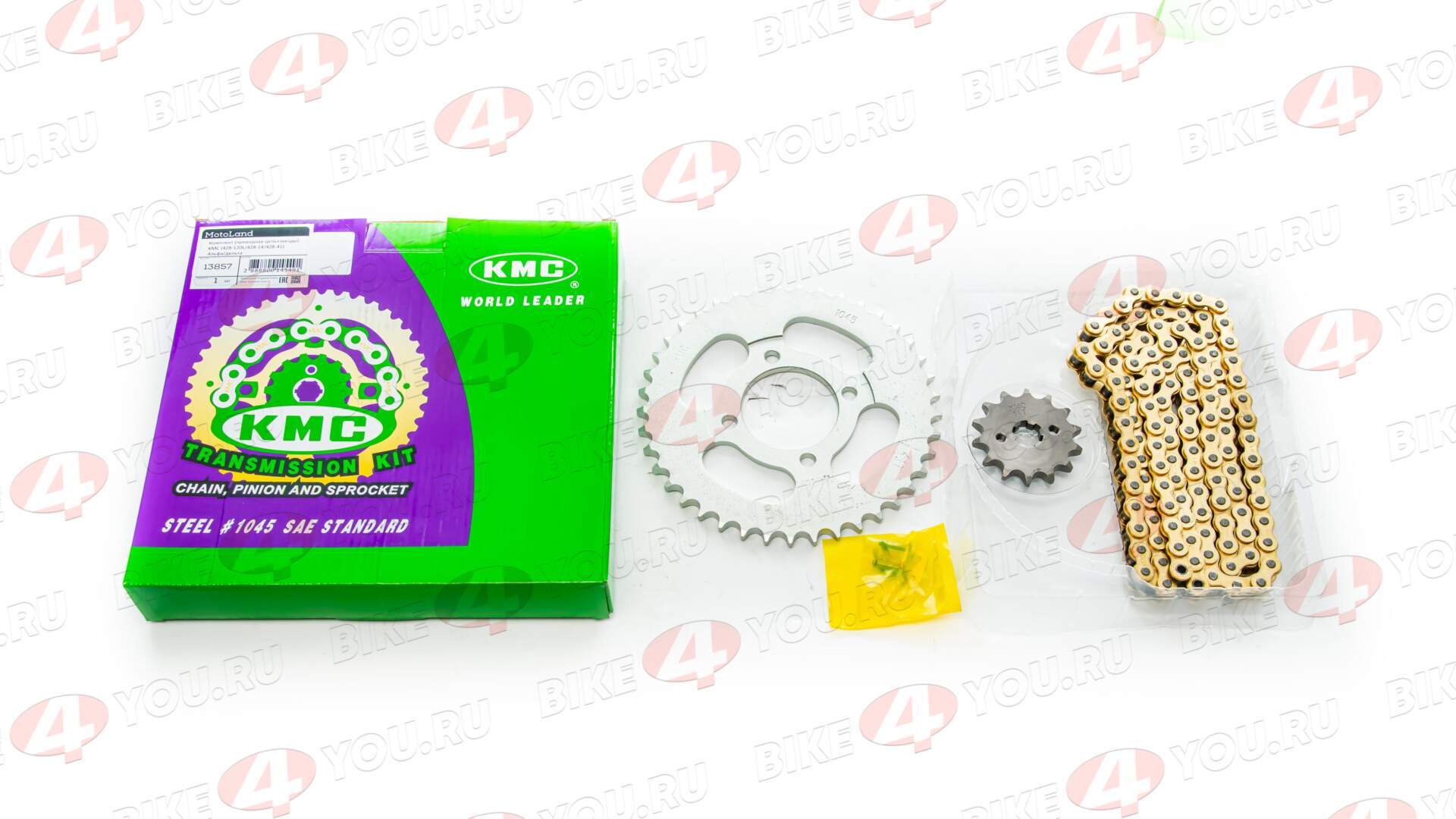 Приводная цепь+звезды (комплект) 428-120L/428-14/428-41 KMC Альфа/дельта Приводная цепь+звезды (комплект) 428-120L/428-14/428-41 KMC Альфа/дельта