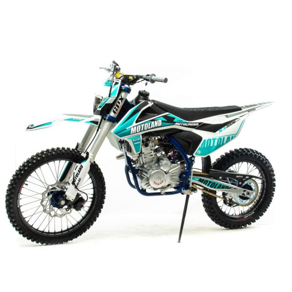 Мотоцикл Кросс Motoland X3 300W LUX (174MN-3) синий
